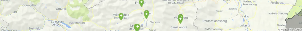 Kartenansicht für Apotheken-Notdienste in der Nähe von Guttaring (Sankt Veit an der Glan, Kärnten)